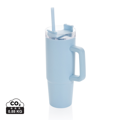 TANA RCS PLASTIC TUMBLER with Handle 900Ml in Light Blue