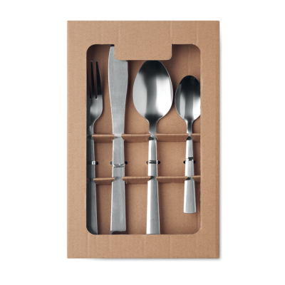 16 PIECE CUTLERY SET, in Silver