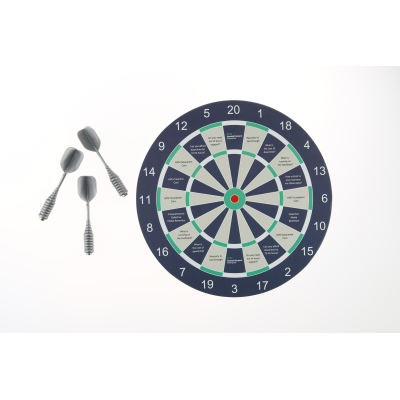 MAGNETIC DARTBOARD - 190MM DIAMETER in White