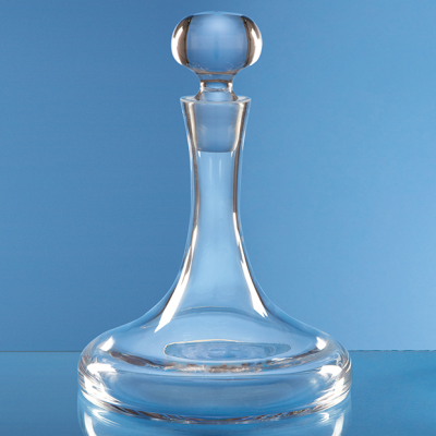 0,75LTR HANDMADE PLAIN SHIPS DECANTER