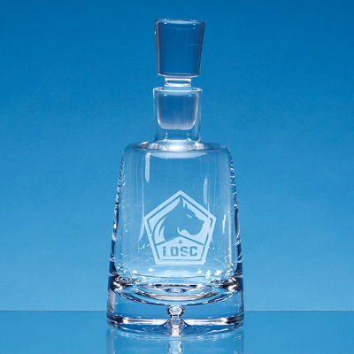 0,95LTR HANDMADE BUBBLE BASE HOLDING COMPANY DECANTER