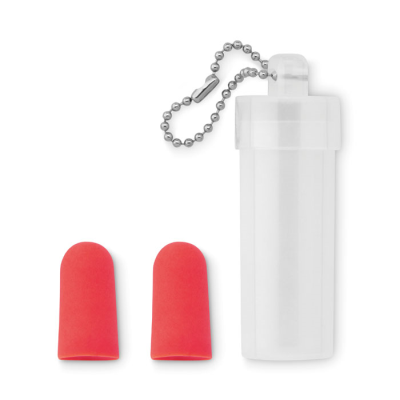 EARPLUG SET in Plastic Tube in Red