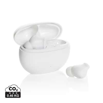 PROLINK RCS RECYCLED PLASTIC HYBRID ANC & ENC EARBUD in White