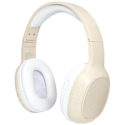 RIFF WHEAT STRAW BLUETOOTH® HEADPHONES with Microphone in Beige