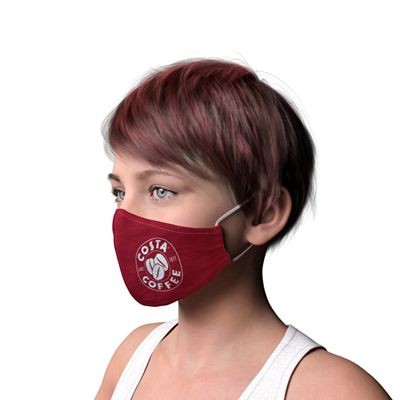 TEXTILE 2 PLY FACE MASK WITH FILTER POCKET