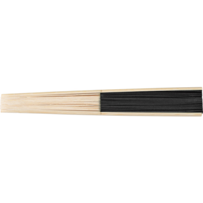 BAMBOO FAN in Black