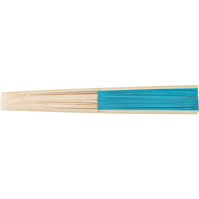 BAMBOO FAN in Light Blue