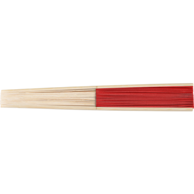 BAMBOO FAN in Red