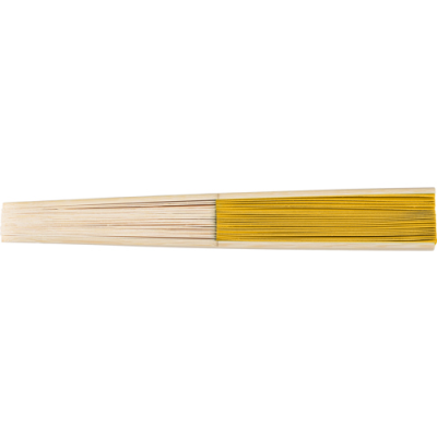 BAMBOO FAN in Yellow