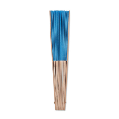 MANUAL HAND FAN WOOD in Blue