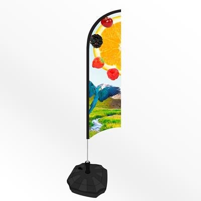 MEDIUM FEATHER FLAG BANNER with Water or Sand Base