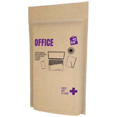 MYKIT OFFICE FIRST AID with Paper Pouch in Kraft Brown