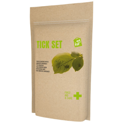 MYKIT TICK FIRST AID KIT with Paper Pouch in Kraft Brown