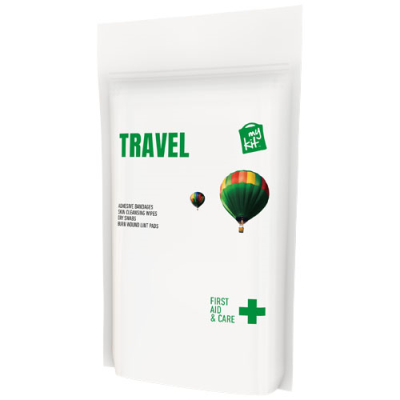 MYKIT TRAVEL FIRST AID KIT with Paper Pouch in White
