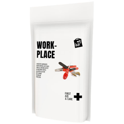 MYKIT WORKPLACE FIRST AID KIT with Paper Pouch in White