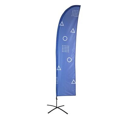 BEACH FLAG BUDGET M WIND with Cross-base