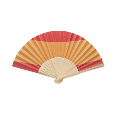 MANUAL FAN FLAG DESIGN in Red