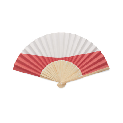 MANUAL FAN FLAG DESIGN in White