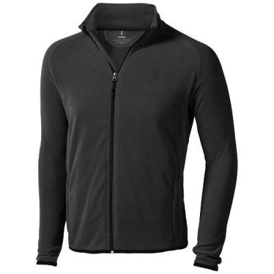 BROSSARD MENS FULL ZIP FLEECE JACKET in Anthracite Grey