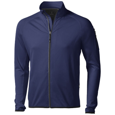 MANI MENS PERFORMANCE FULL ZIP FLEECE JACKET in Navy