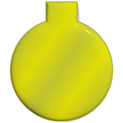 RFX™ M-10 ROUND REFLECTIVE PVC MAGNET LARGE in Neon Fluorescent Neon Fluorescent Yellow