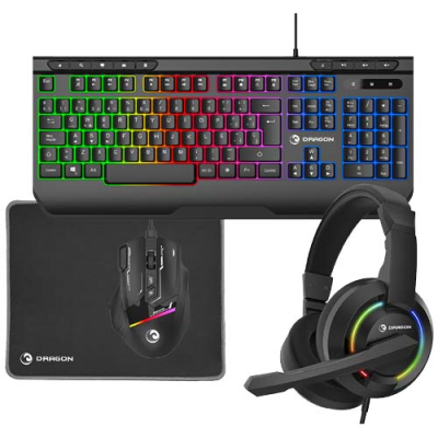 PRIXTON DRAGON GAMING KIT in Solid Black