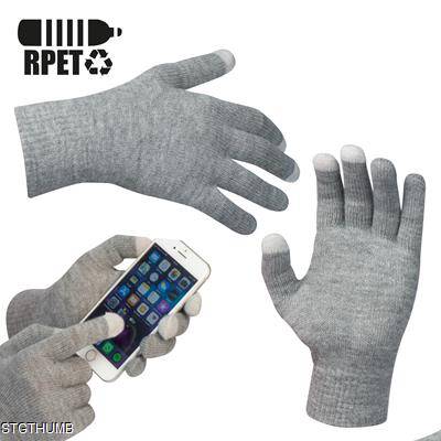 RPET GLOVES in Silvergrey