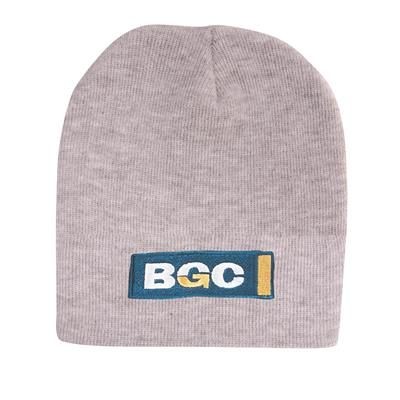 ACRYLIC GREY MARLE ROLL DOWN BEANIE