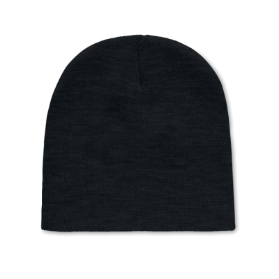 BEANIE in RPET Polyester in Black