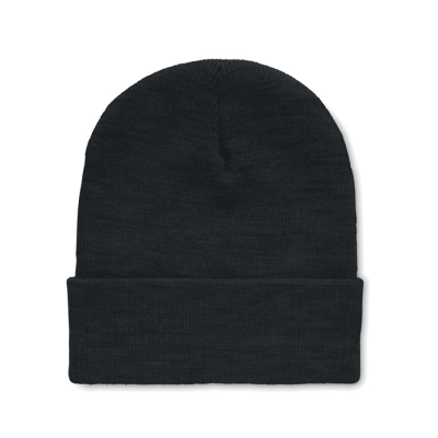 BEANIE in RPET with Cuff in Black