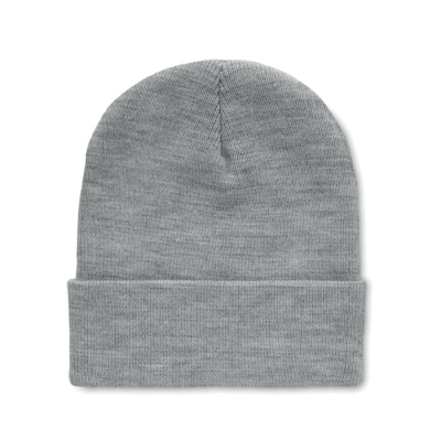 BEANIE in RPET with Cuff in Grey