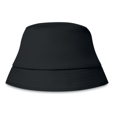 COTTON SUN HAT 160 GR & M² in Black