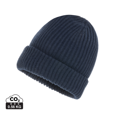 IMPACT AWARE™ POLYLANA® DOUBLE KNITTED BEANIE in Navy