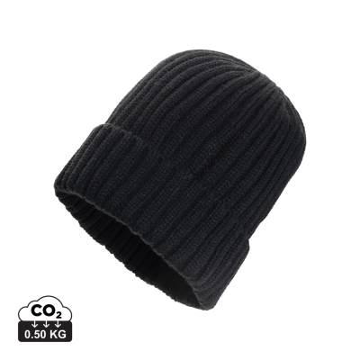 KENNEDI AWARE™ POLYLANA® BEANIE with Large Rib in Black