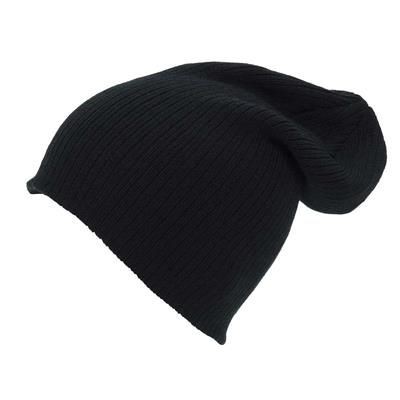 KNITTED ACRYLIC OVERSIZE BEANIE HAT