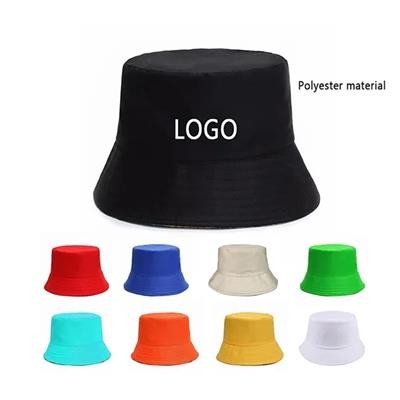 LIGHTWEIGHT POLYESTER BUCKET HAT W & CUSTOM IMPRINT