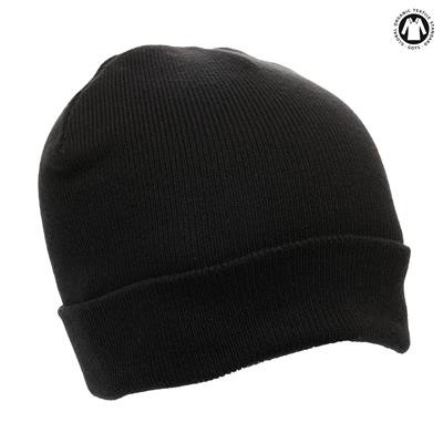 ORGANIC COTTON BEANIE In Black