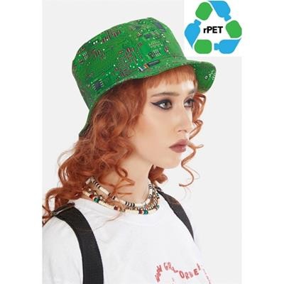 RPET RECYCLED POLYESTER SUBLIMATION REVERSIBLE BUCKET HAT