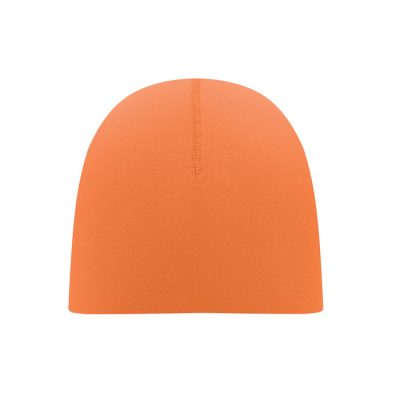 UNISEX BEANIE in Cotton in Orange