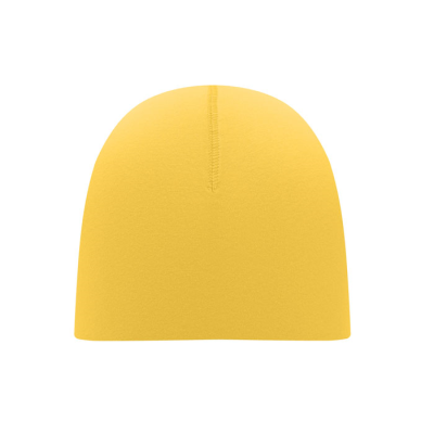 UNISEX BEANIE in Cotton in Yellow