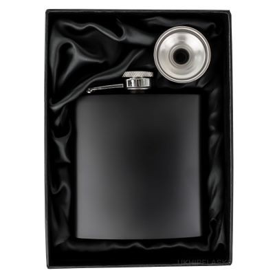 6OZ HIP FLASK in Matt Black