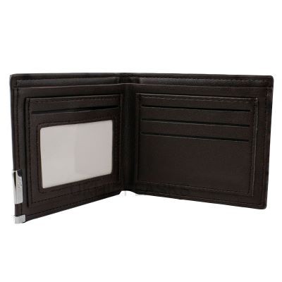 DARK BROWN PU LEATHER HIP WALLET