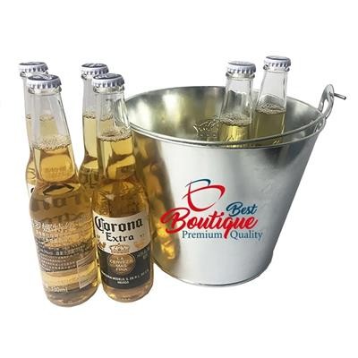 5L BEER GALVANIZED ICE BUCKET with Bottle Opener