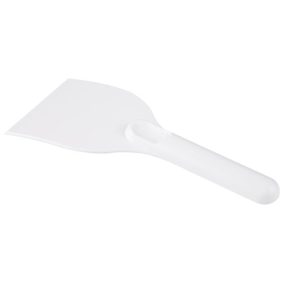 CHILLY LARGE RECYCLED PLASTIC ICE SCRAPER in White