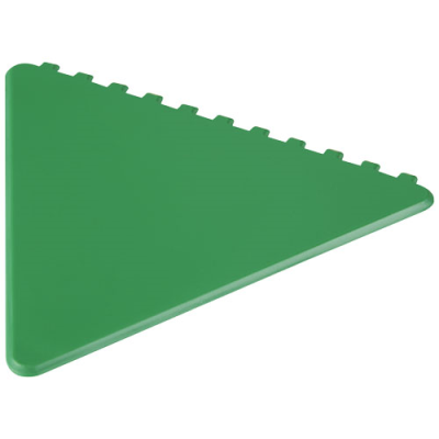 FROSTY TRIANGULAR RECYCLED PLASTIC ICE SCRAPER in Mid Green