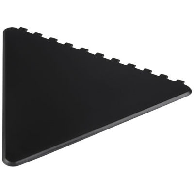 FROSTY TRIANGULAR RECYCLED PLASTIC ICE SCRAPER in Solid Black