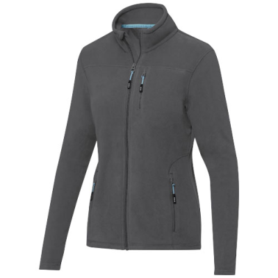 AMBER LADIES GRS RECYCLED FULL ZIP FLEECE JACKET in Storm Grey