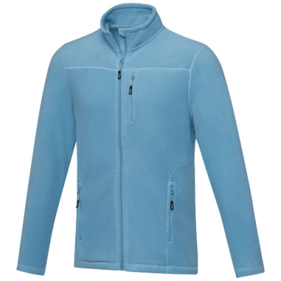 AMBER MENS GRS RECYCLED FULL ZIP FLEECE JACKET in Nxt Blue