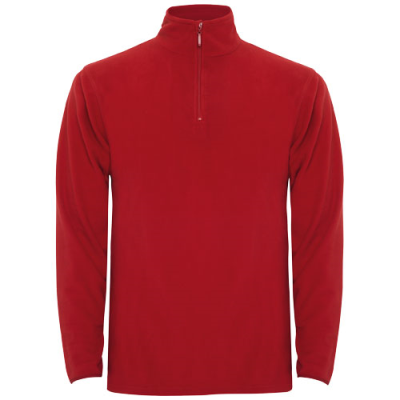 HIMALAYA MENS QUARTER ZIP FLEECE JACKET in Red