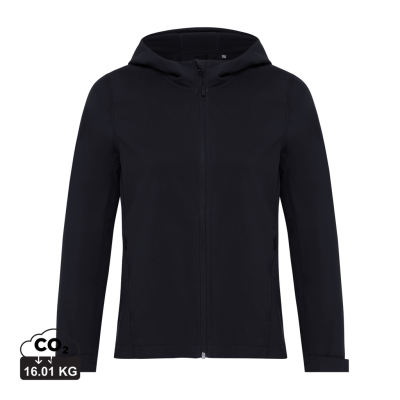 IQONIQ MAKALU LADIES RECYCLED POLYESTER SOFT SHELL JACKET in Black